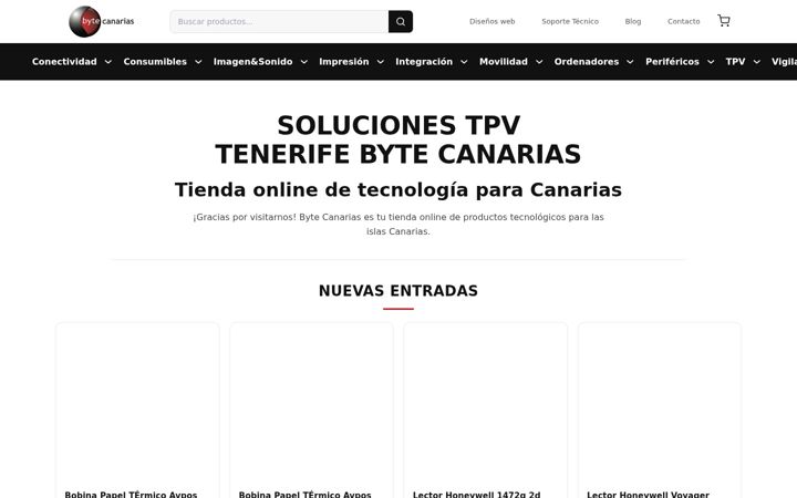 Screenshot of bytecanarias.com