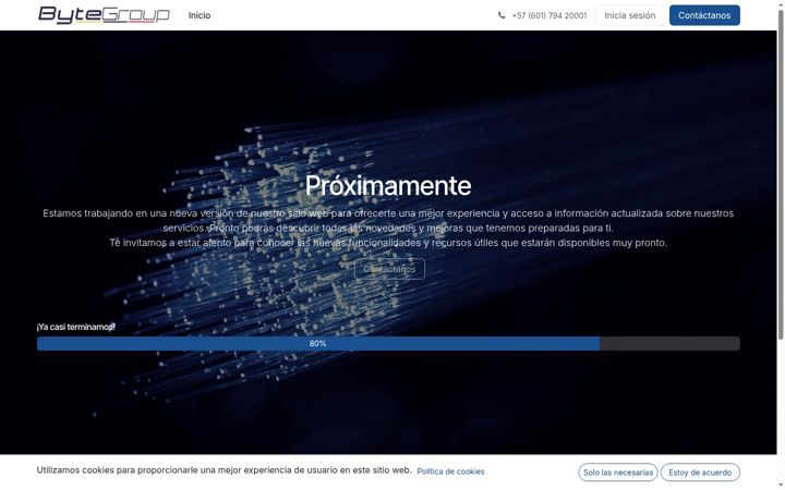 Screenshot of bytecol.com