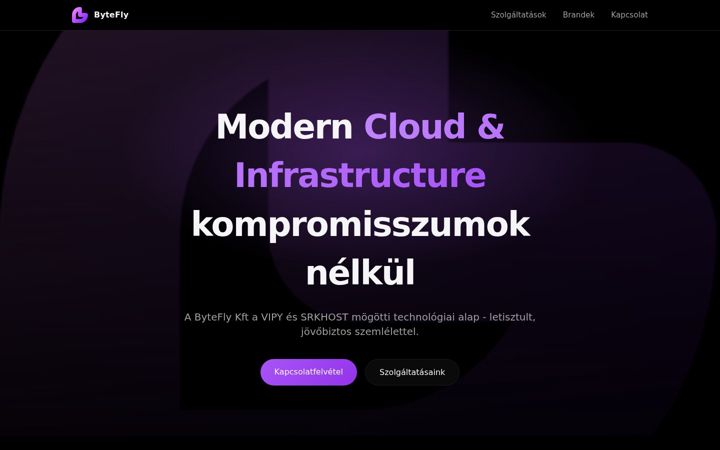 Screenshot of bytefly.hu