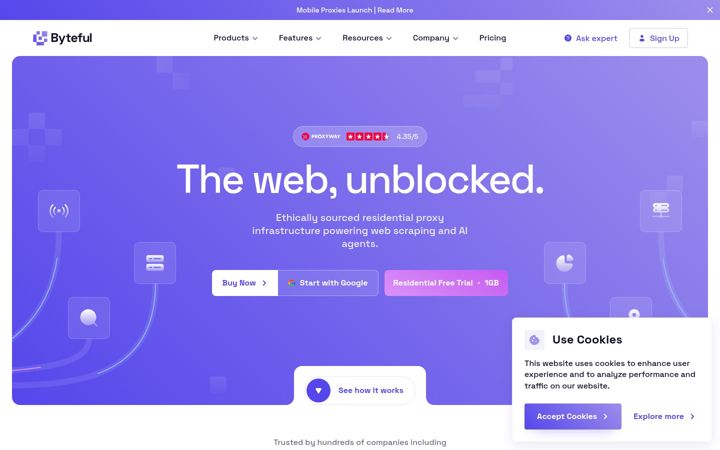 Screenshot of byteful.com