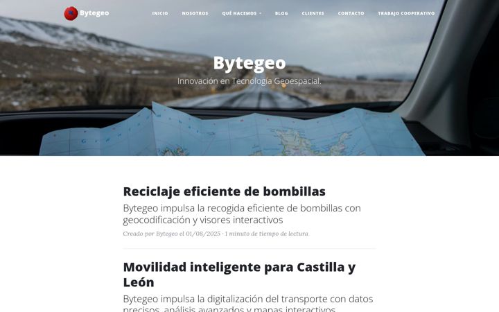 Screenshot of bytegeo.com