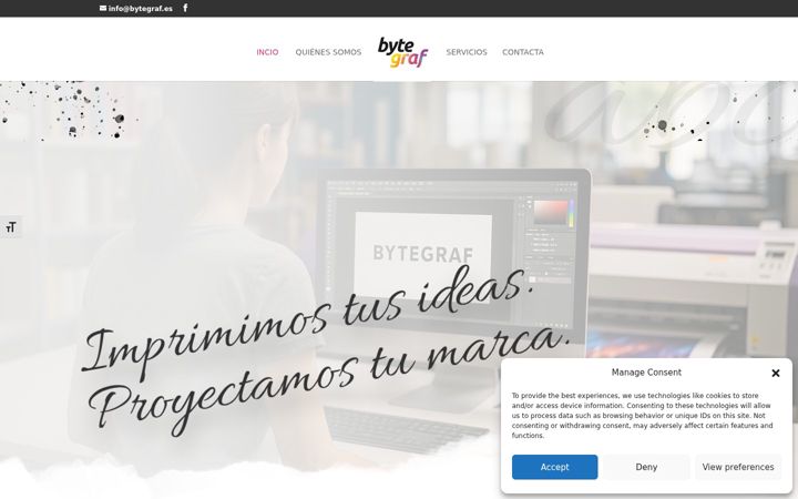 Екранна снимка на bytegraf.es