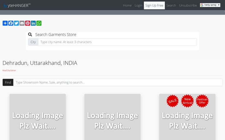 Screenshot of bytehanger.com