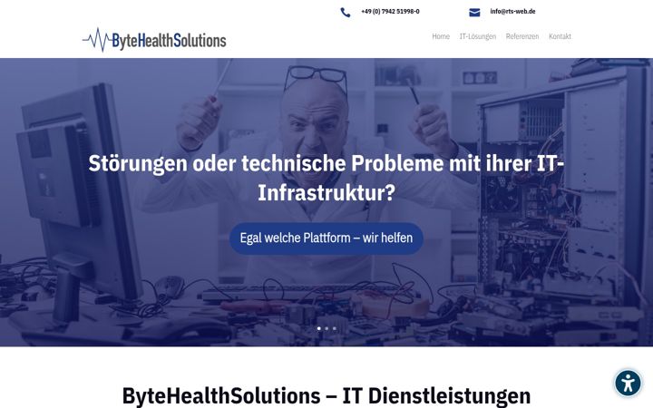 Screenshot of bytehealthsolutions.de