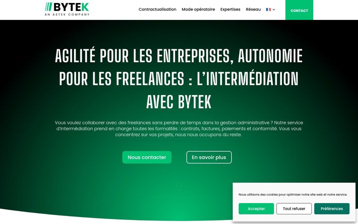 Screenshot von bytek-astek.net