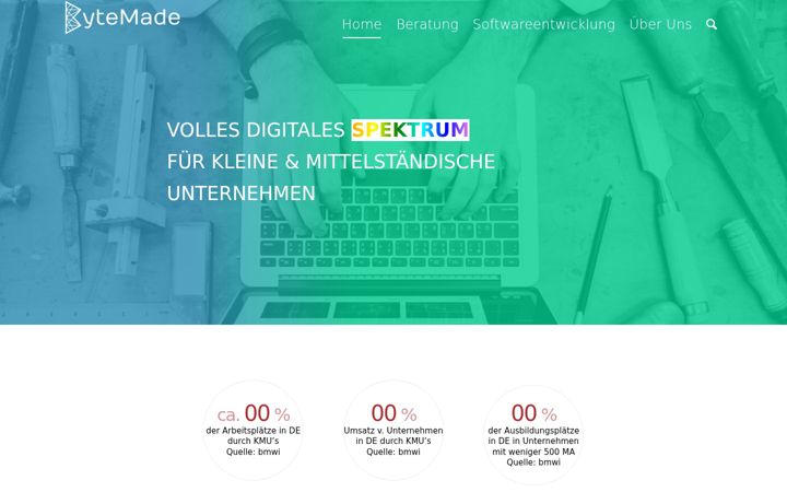 Capture d'écran de bytemade.de