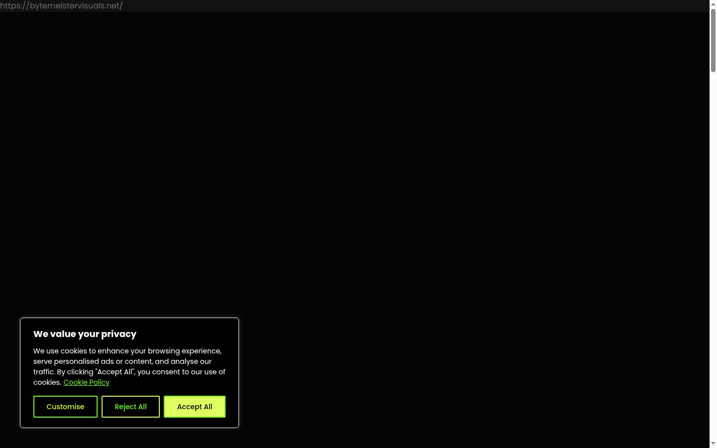 Screenshot tal-banner tal-kunsens muri qabel kwalunkwe interazzjoni