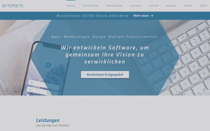 Screenshot of bytepoets.com