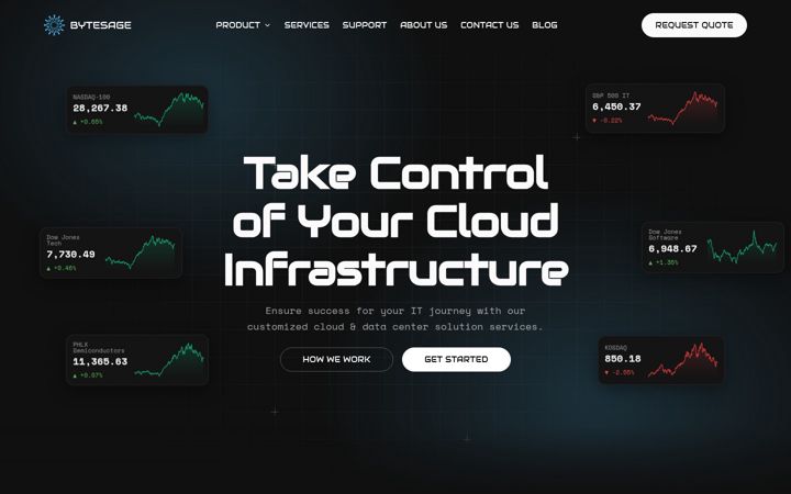 Snímek obrazovky bytesage.io