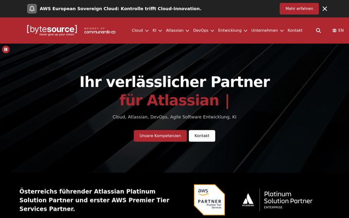 Captură de ecran a bytesource.net