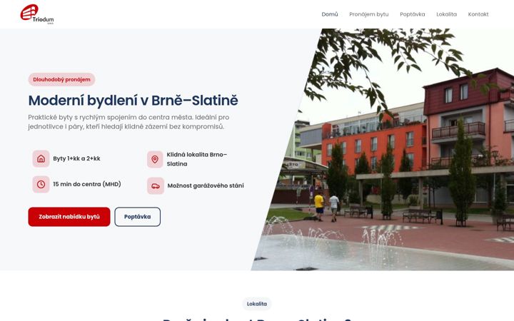 Zrzut ekranu byty-brno-slatina.cz