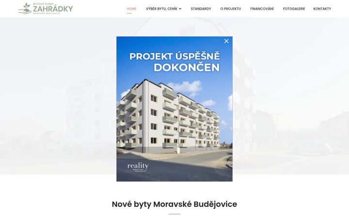 Screenshot of bytymbudejovice.cz