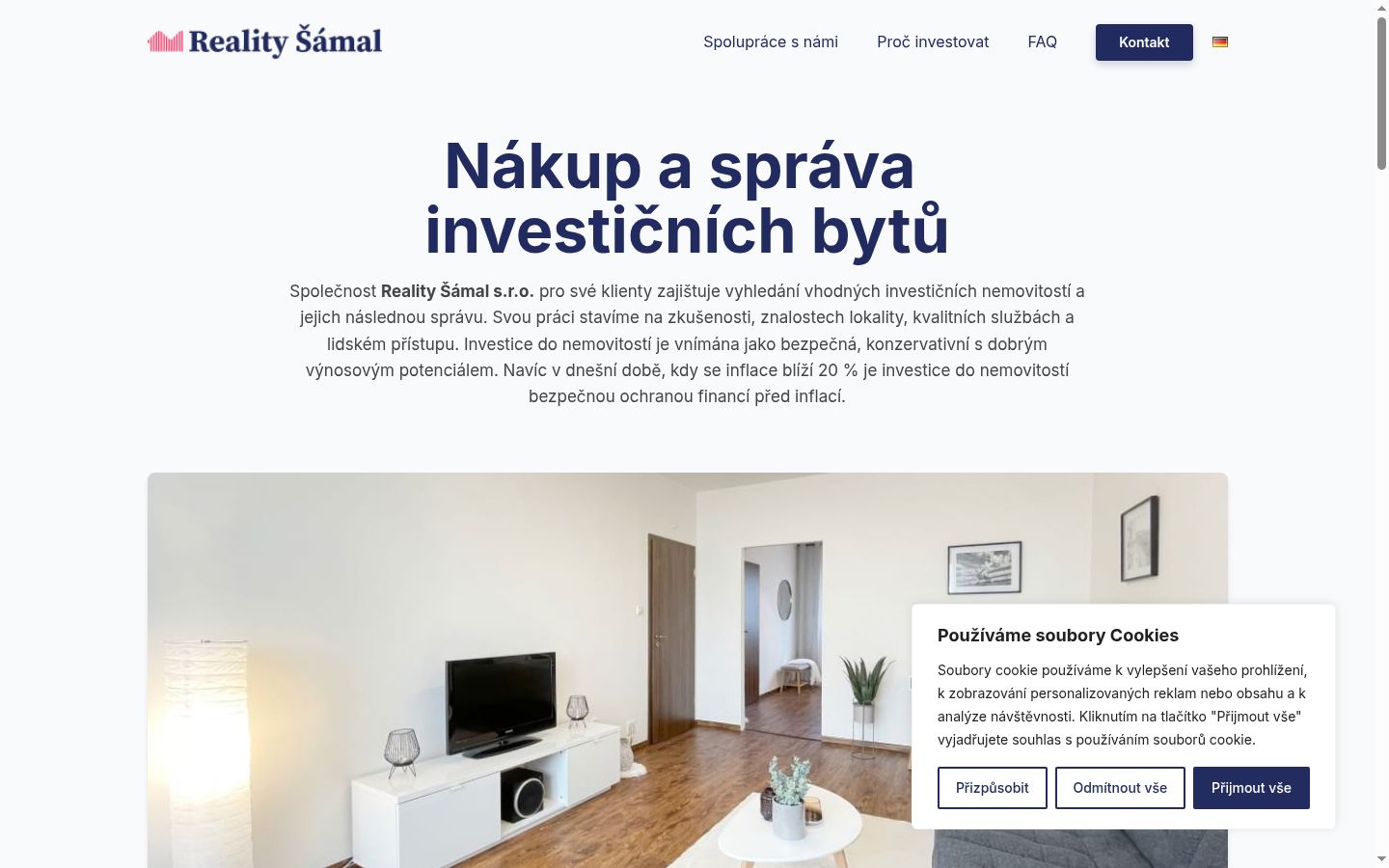 Ekrānuzņēmums ar piekrišanas baneri, kas tika rādīts pirms jebkādas mijiedarbības