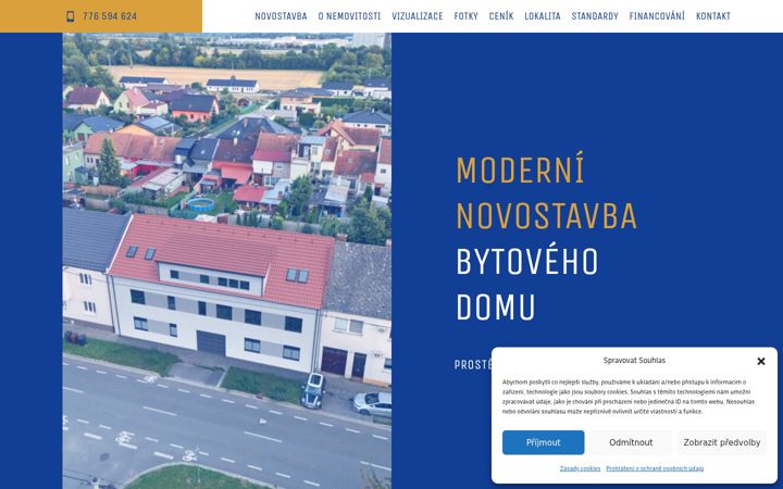 Zrzut ekranu bytyvrahovice.cz