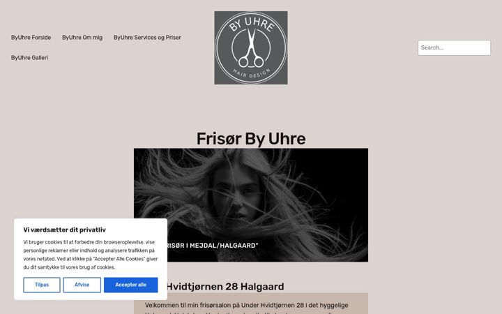 Screenshot of byuhre.dk