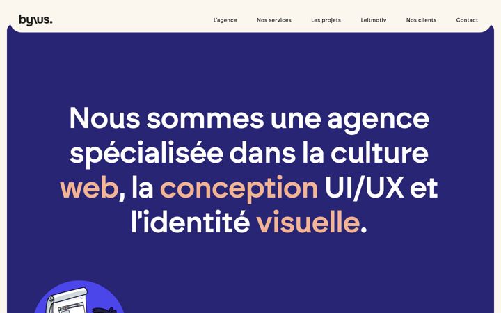 Screenshot of byus.fr