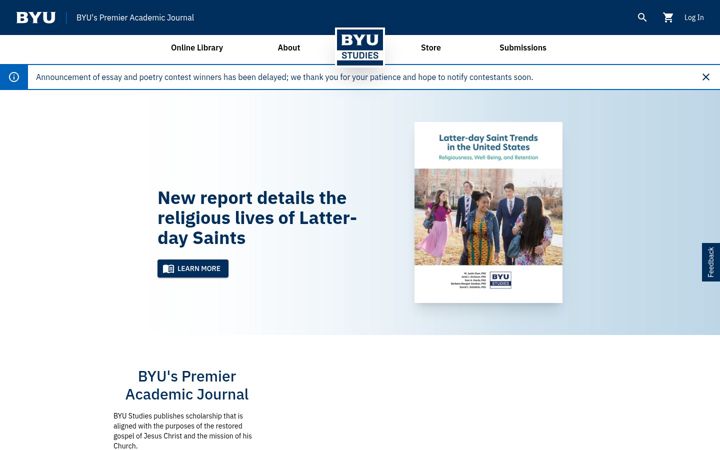 Snímek obrazovky byustudies.byu.edu