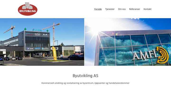 Screenshot of byutvikling.no