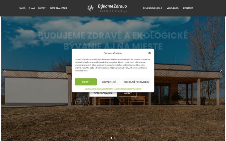 Snímek obrazovky byvamezdravo.sk