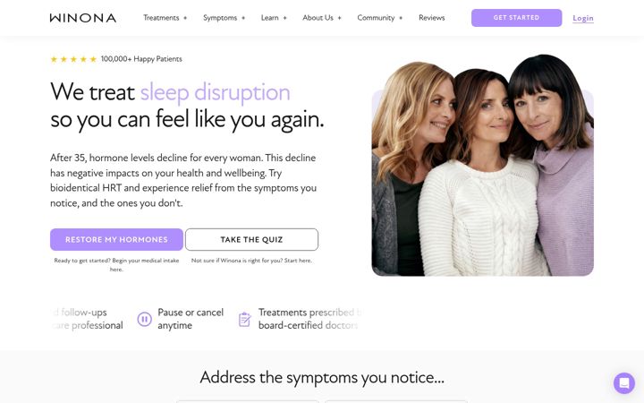 Screenshot of bywinona.com