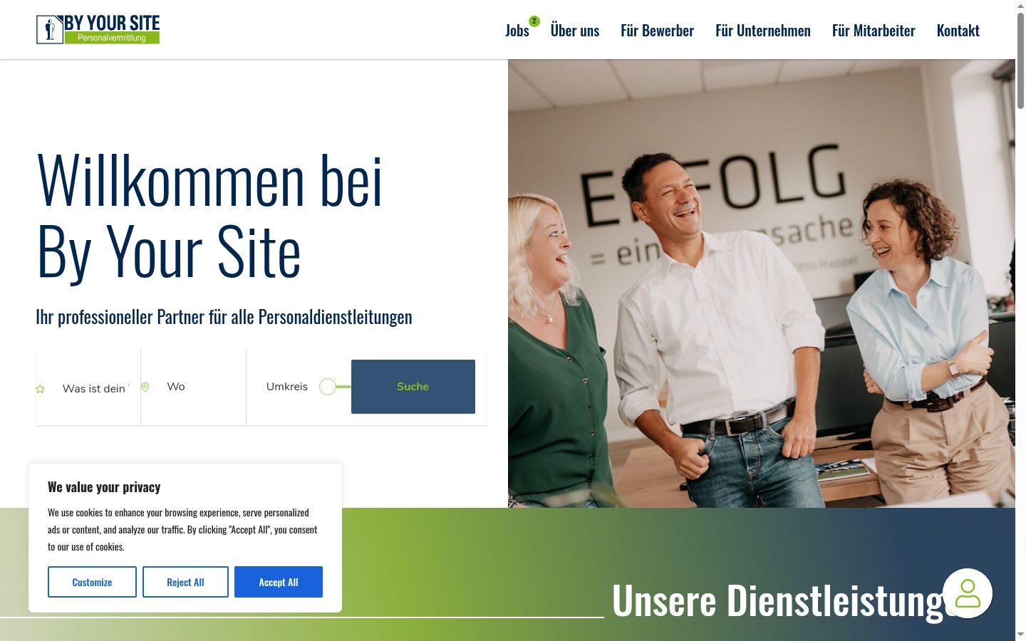 Sutikimo reklamjuostės, rodytos prieš bet kokią sąveiką, ekrano kopija