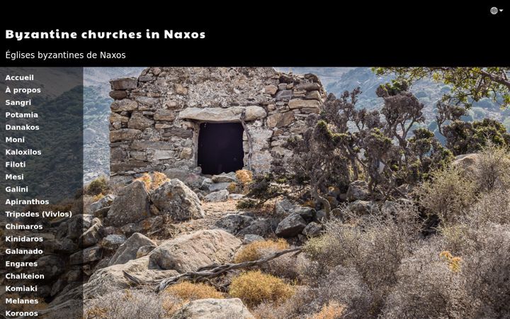 Screenshot of byzantine-churches-in-naxos.com