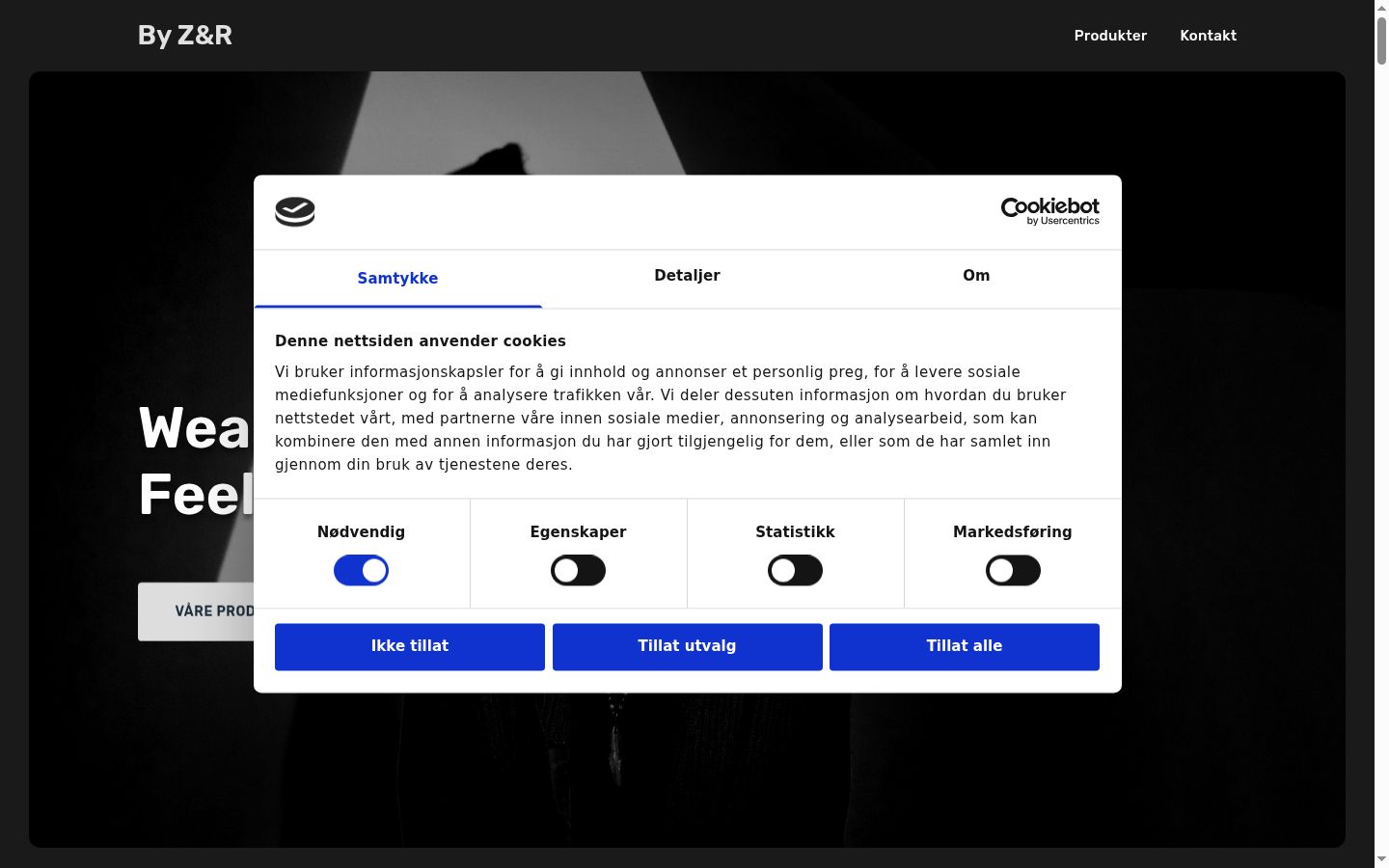 Sutikimo reklamjuostės, rodytos prieš bet kokią sąveiką, ekrano kopija