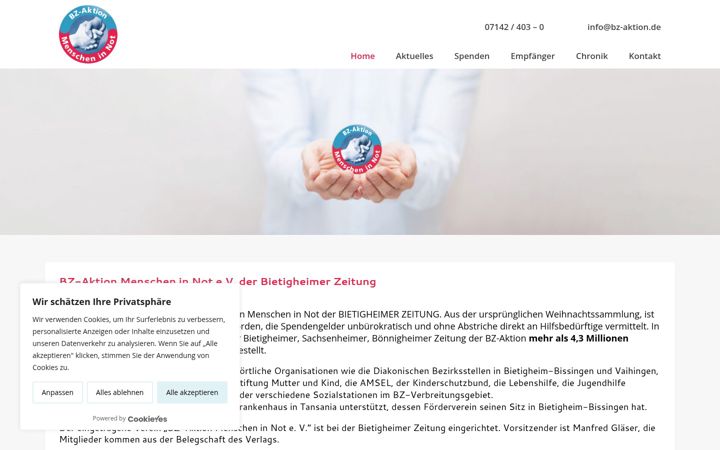 Capture d'écran de bz-aktion.de