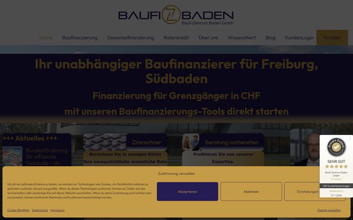 Screenshot of bz-baden.de