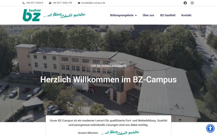 Capture d'écran de bz-campus.de