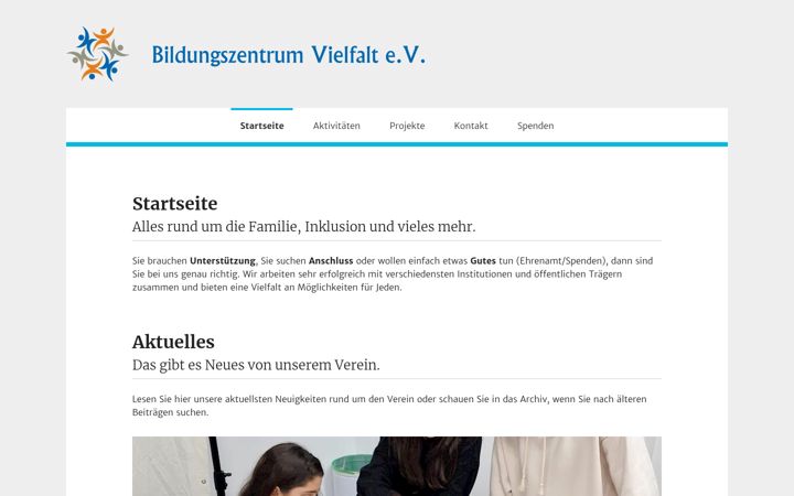 Screenshot of bz-vielfalt.de