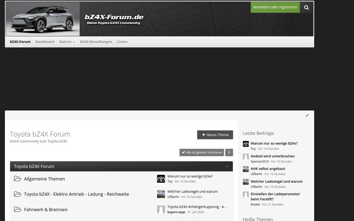 Screenshot of bz4x-forum.de
