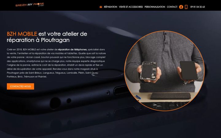 Ekrano kopija bzh-mobile.fr