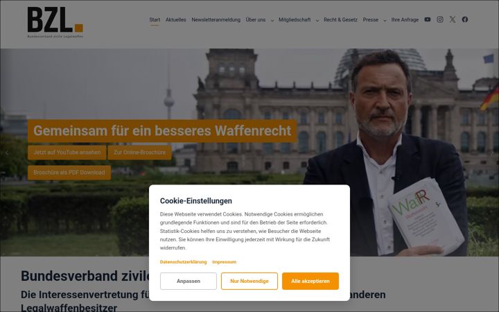 Screenshot of bzl.net