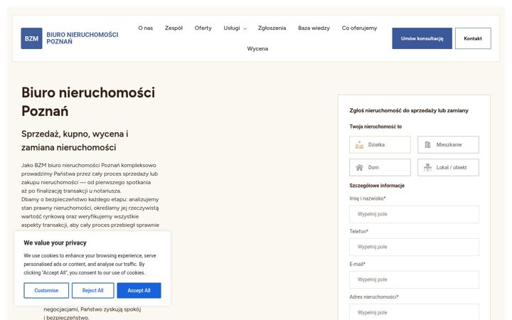 Screenshot of bzm.pl