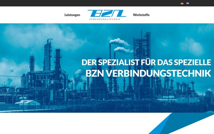 Screenshot of bzn-verbindungstechnik.de