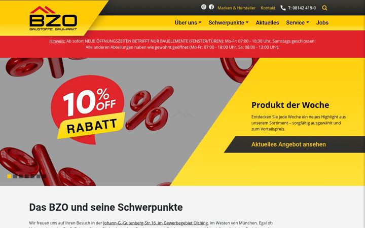 Screenshot of bzo-olching.de
