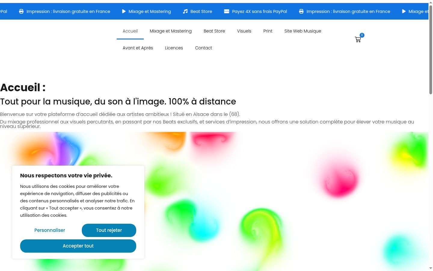 Sutikimo reklamjuostės, rodytos prieš bet kokią sąveiką, ekrano kopija