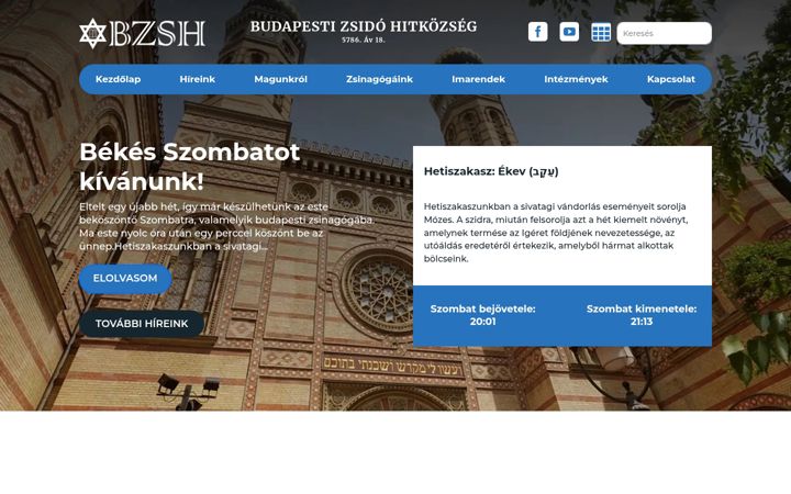 Screenshot of bzsh.hu