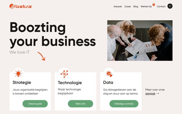 Screenshot of bztrs.nl
