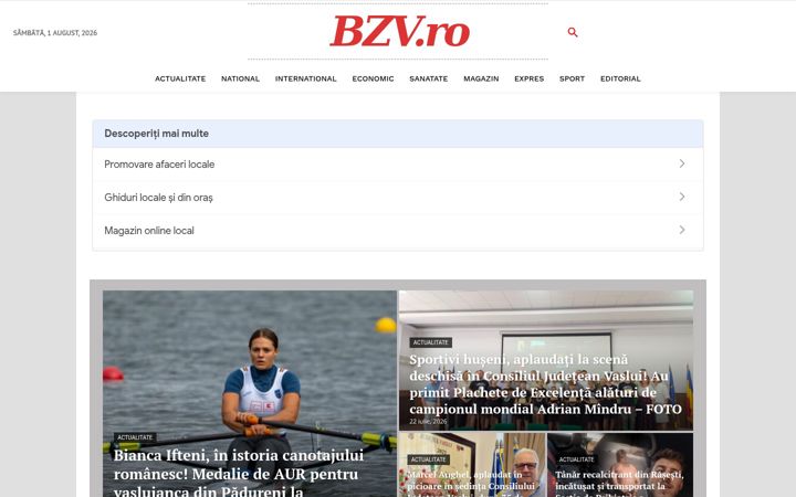 Capture d'écran de bzv.ro