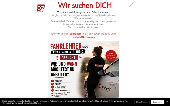 Screenshot of bzweber.de