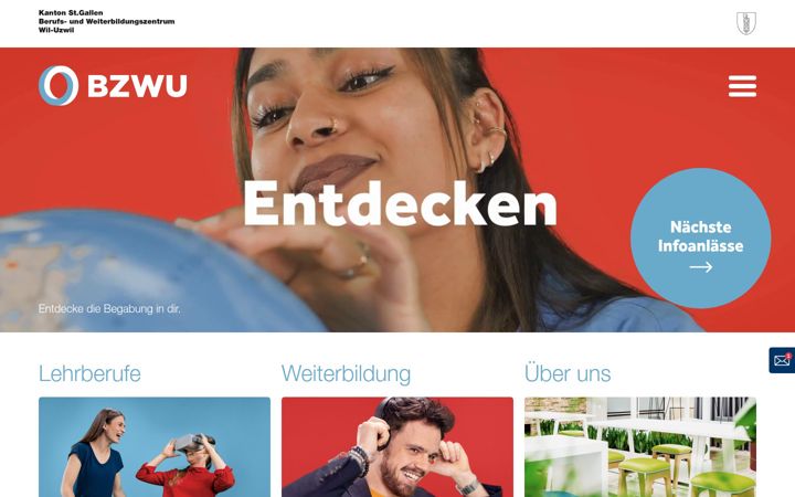 Screenshot von bzwu.ch