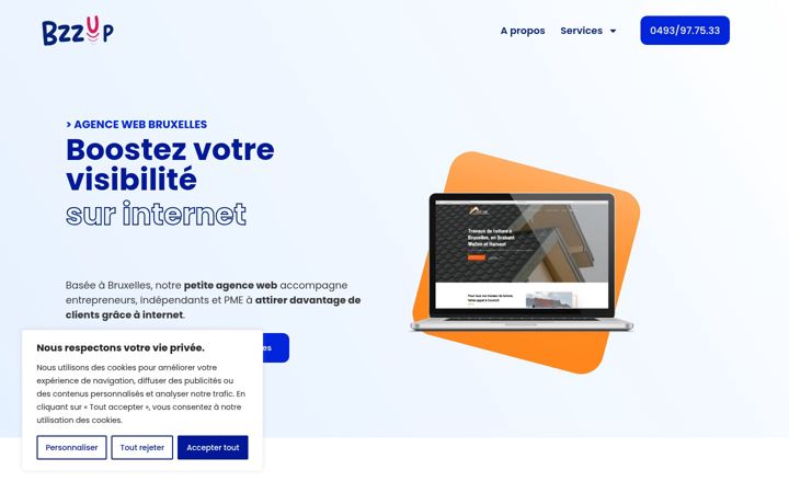 Screenshot of bzzup.be