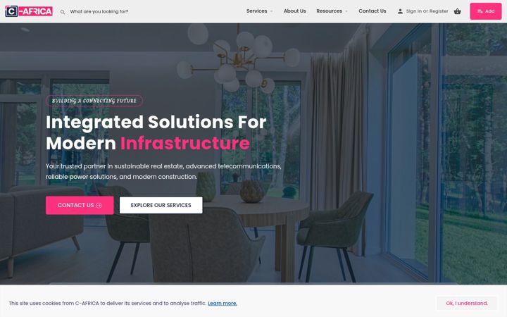 Screenshot of c-africa.com