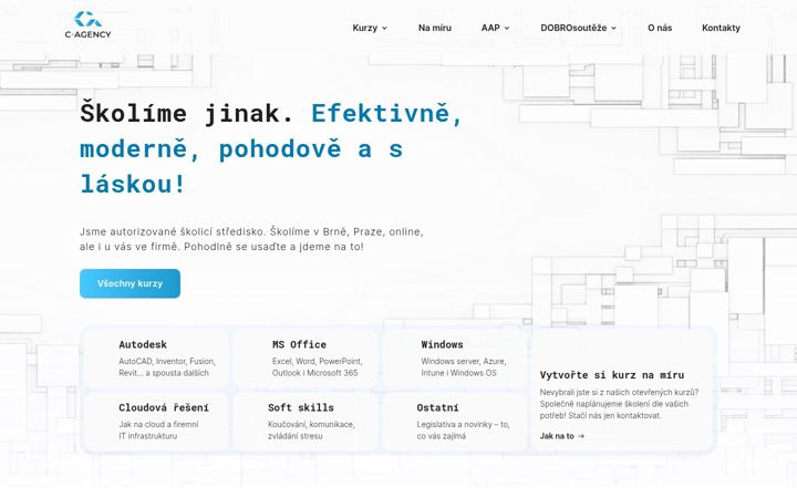 Screenshot von c-agency.cz