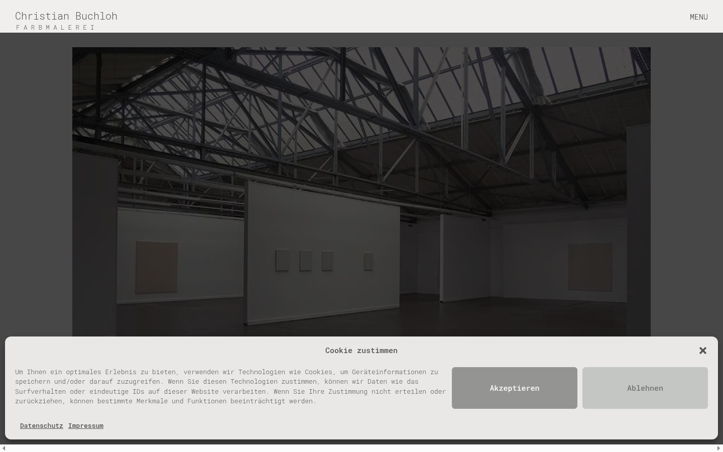 Screenshot des Einwilligungsbanners vor jeglicher Interaktion