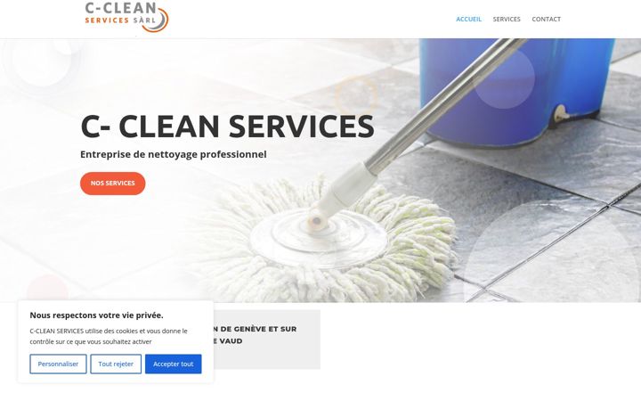 Skærmbillede af c-cleanservices.ch
