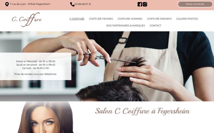 Screenshot of c-coiffure.fr