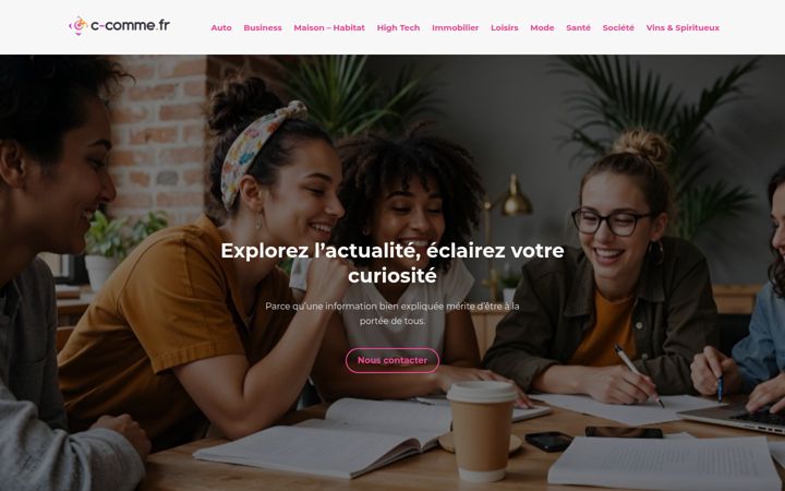 Ekrano kopija c-comme.fr